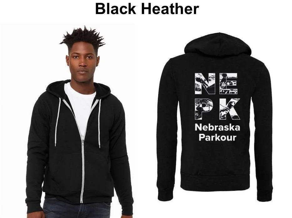 パーカー・フーディ IONSEOUL NEBRASKA letter over hoody BBU580 NEPK Hoodie Zipup - Adult — Professionally Taught Parkour